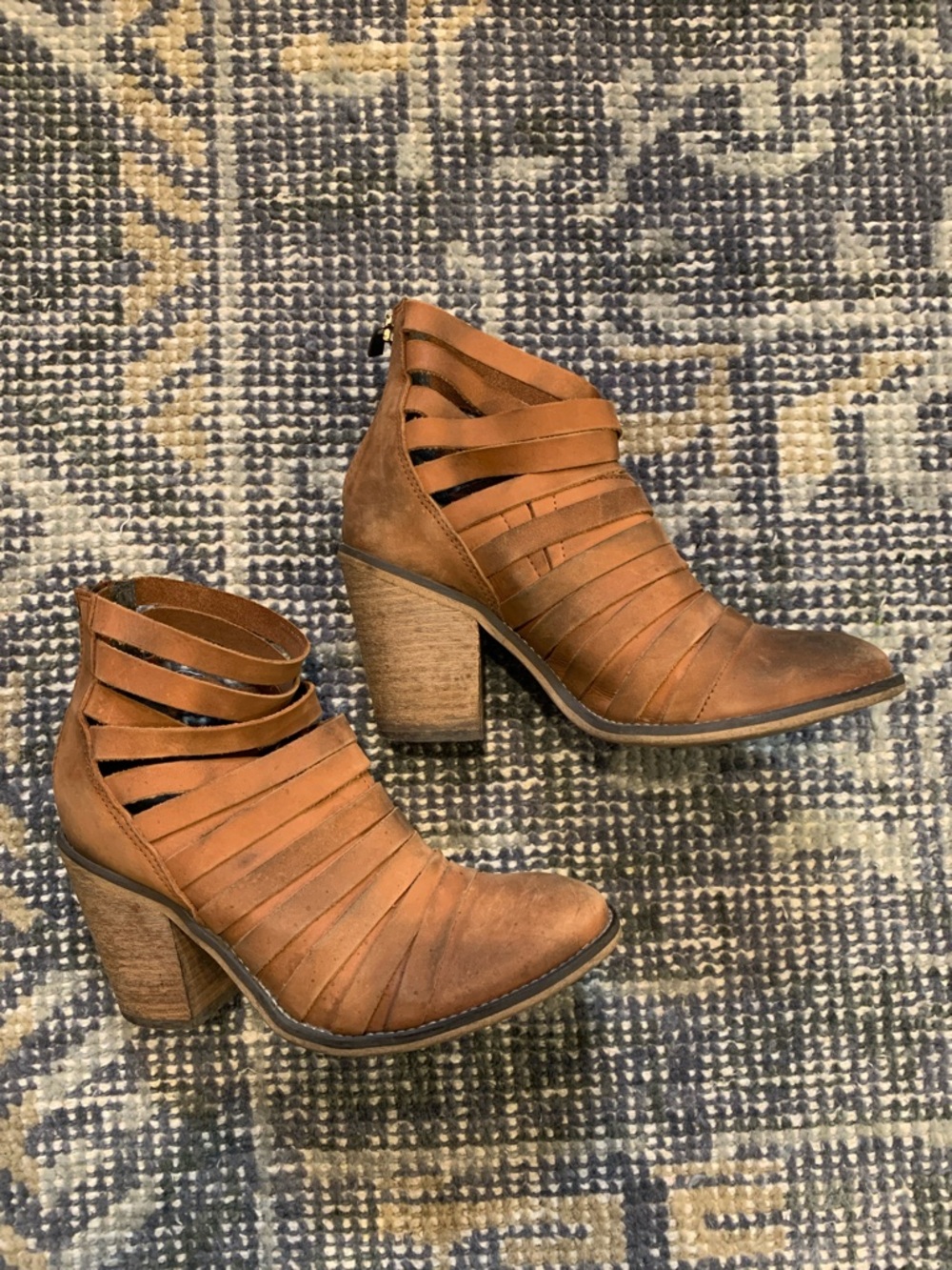 Women’s FREE PEOPLE Strappy Cutout Ankle Bootie